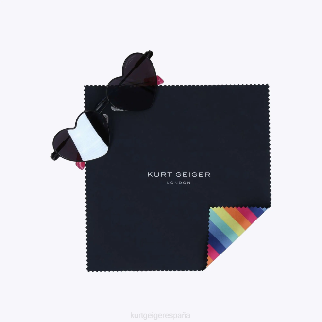 Kurt Geiger mujer gafas de sol london con forma de corazón de metal 2LPR466 | accesorios negro